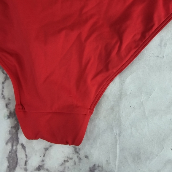 Everlane Swim Bottom Women XS Red Bikini The Hip High Rise Nyle Bathing Suit NEW - Picture 8 of 12